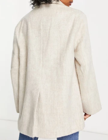 Palton oversize ASOS, crem