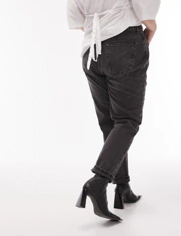 Blugi Top Shop Plus Size, negru Negru