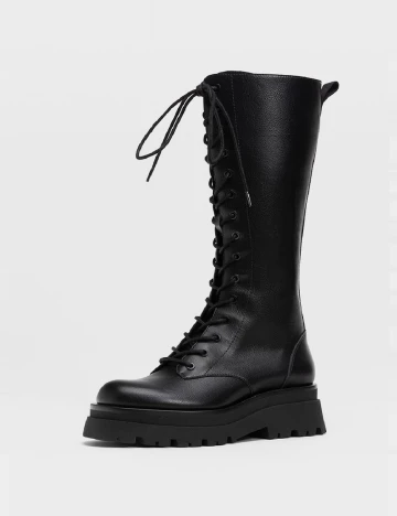 Cizme Stradivarius, negru Negru