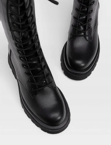 Cizme Stradivarius, negru Negru