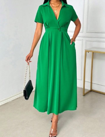 
						Rochie lunga SHEIN, verde