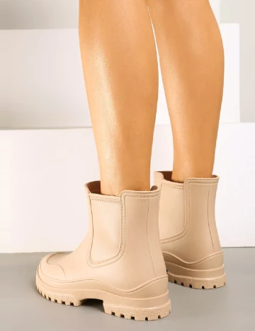 Ghete impermeabile Stradivarius, crem Crem