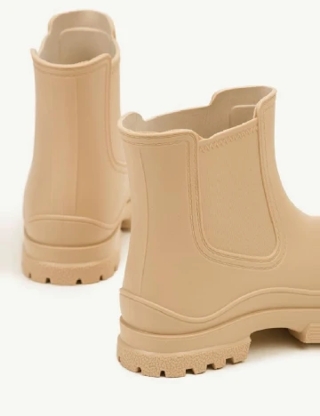 Ghete impermeabile Stradivarius, crem Crem