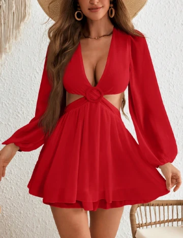 Rochie scurta SHEIN, rosu
