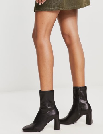 Botine Stradivarius, negru