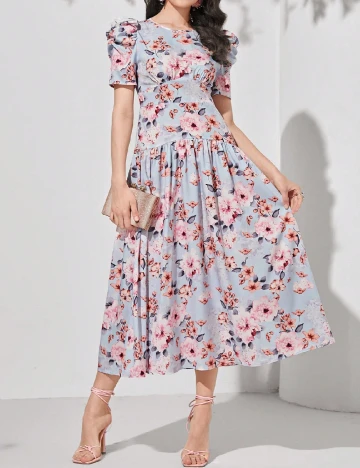 Rochie medie SHEIN, floral print