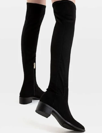 Cizme Stradivarius, negru Negru