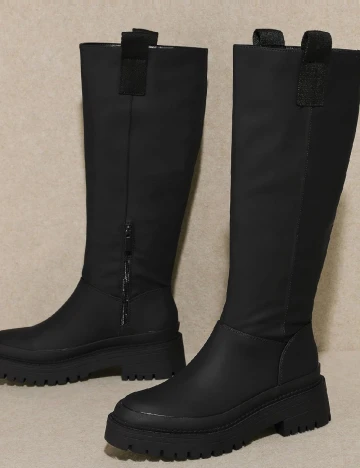 Cizme Stradivarius, negru Negru