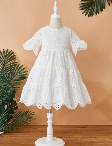 
						Rochie Shein Kids, alb