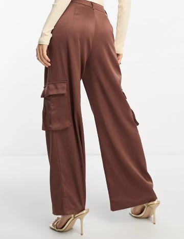 Pantaloni Urban Threads, maro Maro
