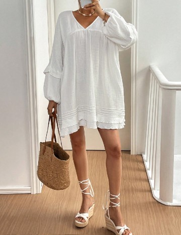 
						Rochie scurta SHEIN, alb