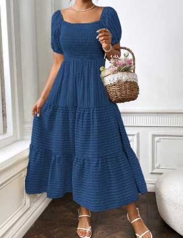 Rochie lunga SHEIN, albastru Albastru