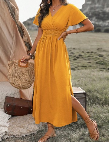 
						Rochie lunga SHEIN, galben