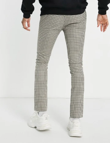 Pantaloni Topman, bej Crem