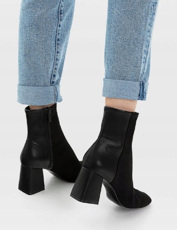 Botine Stradivarius, negru