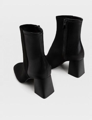 Botine Stradivarius, negru