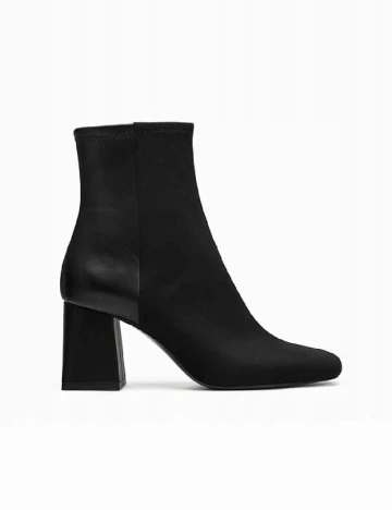 Botine Stradivarius, negru Negru