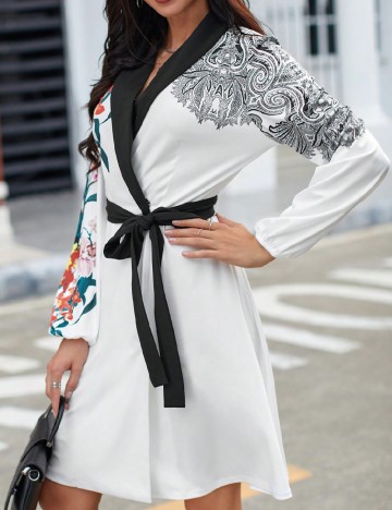 
						Rochie scurta SHEIN, alb
