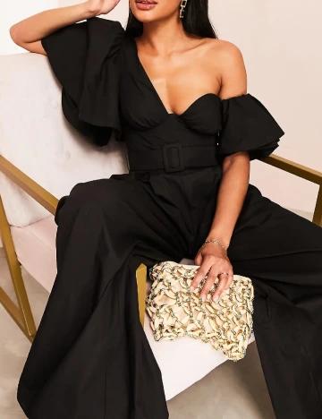 Salopeta ASOS, negru Negru