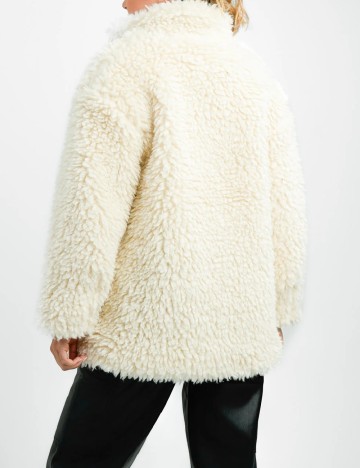 Palton oversize Qed London, ecru