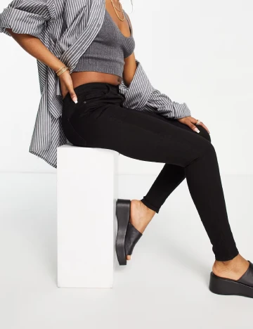 Blugi Top Shop, negru Negru