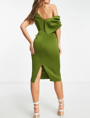 Rochie medie ASOS, verde
