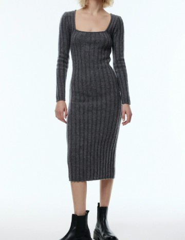
						Rochie medie Edited, gri