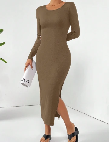 Rochie medie SHEIN, maro deschis Maro