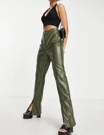 Pantaloni Missguided, verde Verde
