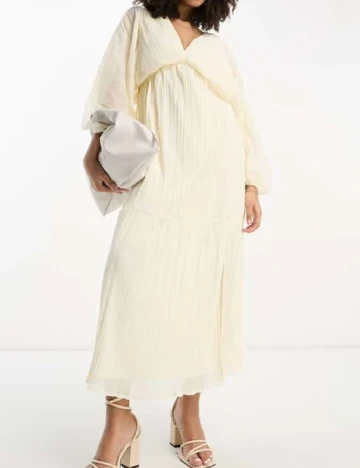 Rochie lunga ASOS, crem Crem