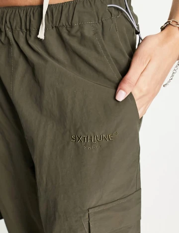 Pantaloni Sixth June, verde Verde