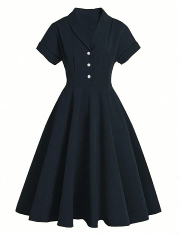 Rochie medie SHEIN CURVE, albastru Albastru