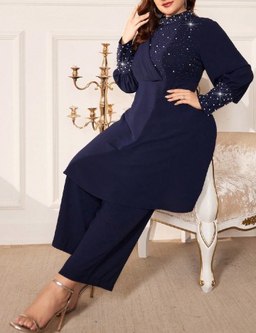Compleu SHEIN CURVE, bleumarin