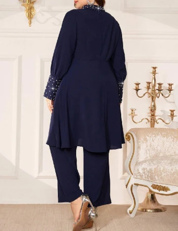 Compleu SHEIN CURVE, bleumarin Albastru