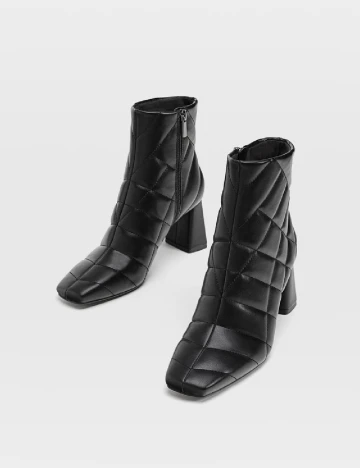 Botine Stradivarius, negru Negru