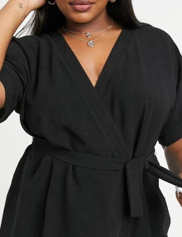 Rochie medie ASOS Curve, negru