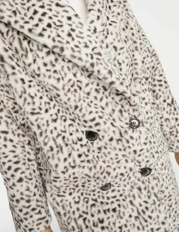 Palton Helene Berman, animal print