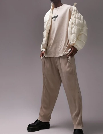Geaca Topman, ecru Alb