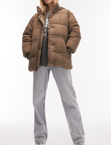 
						Geaca Top Shop, maro