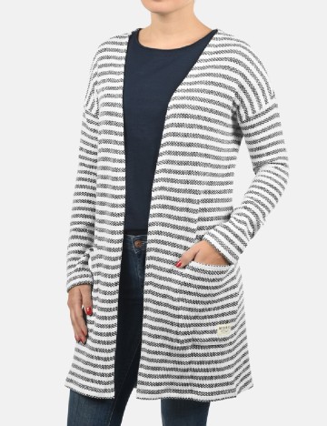 
						Cardigan Desires, alb/negru