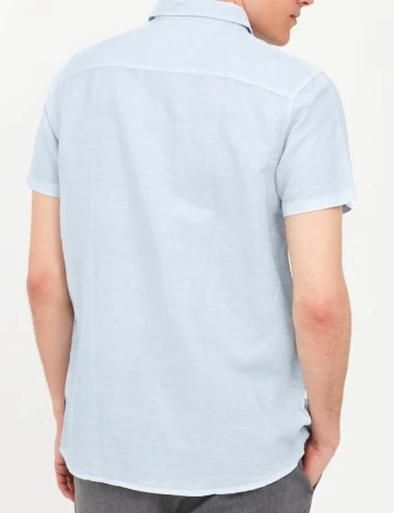 Camasa !Solid, bleu Albastru