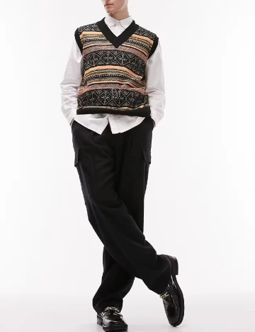 Vesta Topman, negru Negru