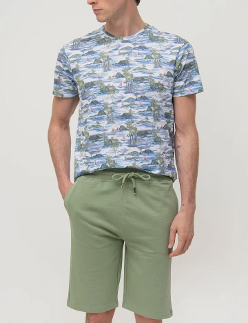 Pantaloni scurti !Solid, verde