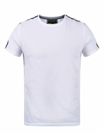 Tricou Casual Friday, alb Alb