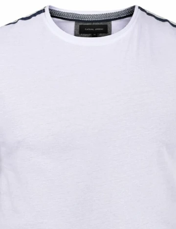Tricou Casual Friday, alb Alb