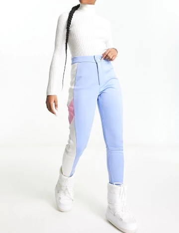 Pantaloni de ski Threadbare, bleu
