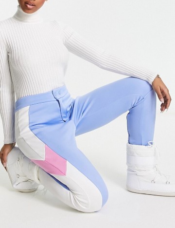 Pantaloni de ski Threadbare, bleu