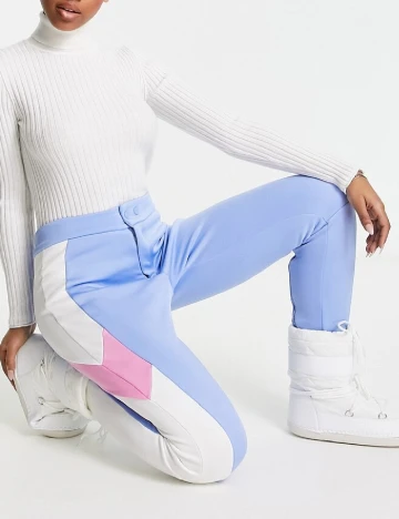 Pantaloni de ski Threadbare, bleu