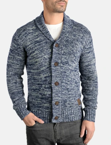 Cardigan !Solid, bleumarin inchis Albastru
