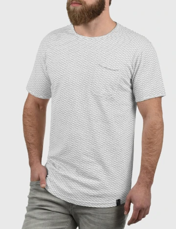 Tricou INDICODE, alb/verde